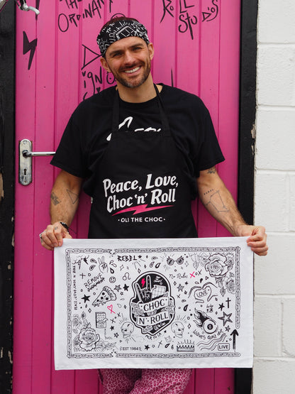 Choc ‘n’ Roll Tea Towel