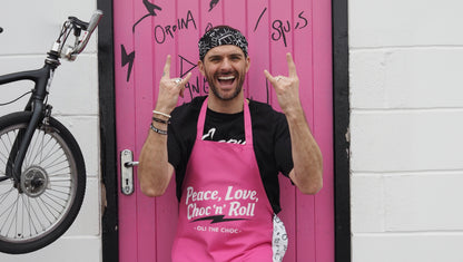 Choc ‘n’ Roll Apron Adult Pink