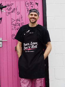 Choc ‘n’ Roll Apron Adult Black