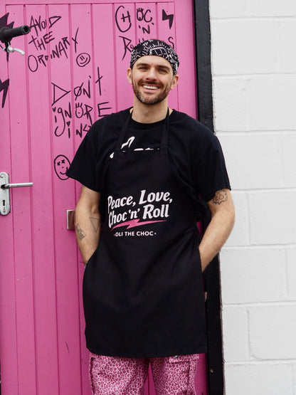 Choc ‘n’ Roll Apron Adult Black