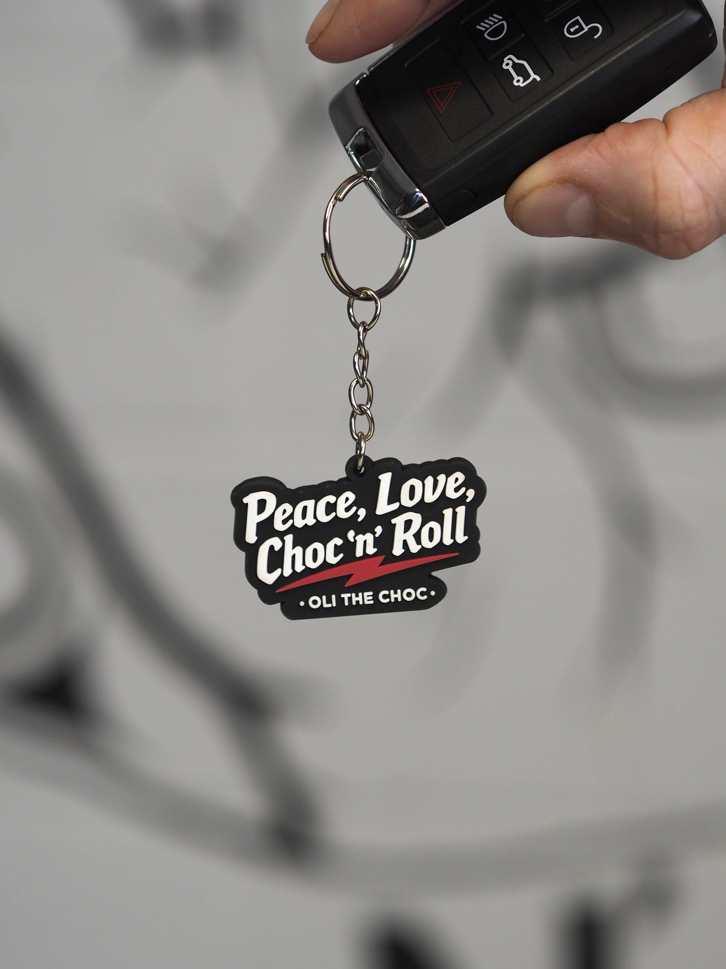 Choc ‘n’ Roll Key Ring