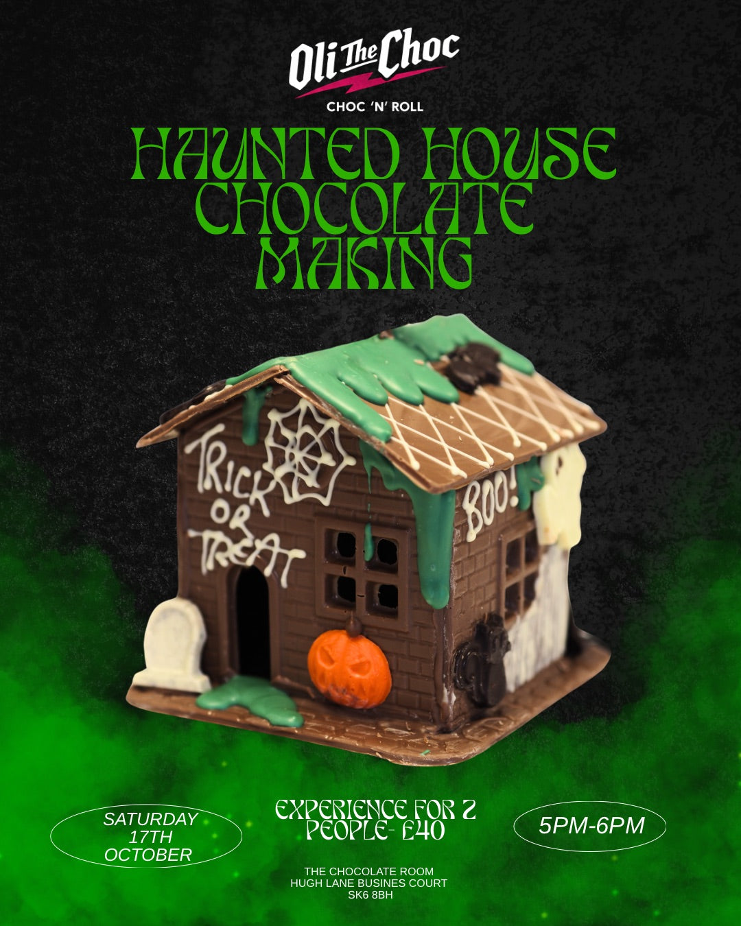 Haunted House Chocolate Making Experience for 2 | Saturday 17th October
