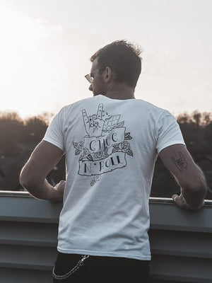 Choc 'N' Roll Tee White