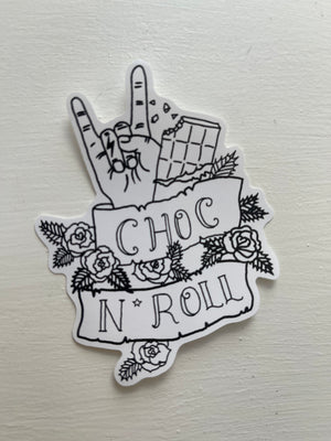 Choc ‘n’ Roll Vinyl Sticker